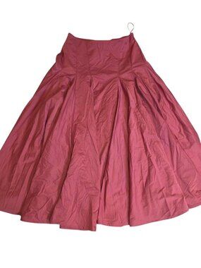 Free People Womens A-Line Mya Crop Maxi Full Skirt Pink Rose Size 14 Formal